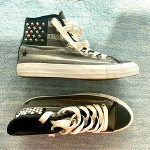 Converse Chuck Taylor Studded American Flag sneakers Size 7 men or size 9 women